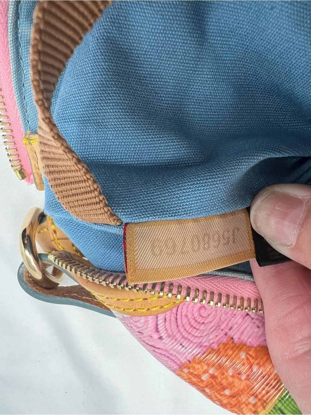 Dooney & Bourke Cupcake Print Hobo Shoulder Bag Pink Novelty Coated Canvas
